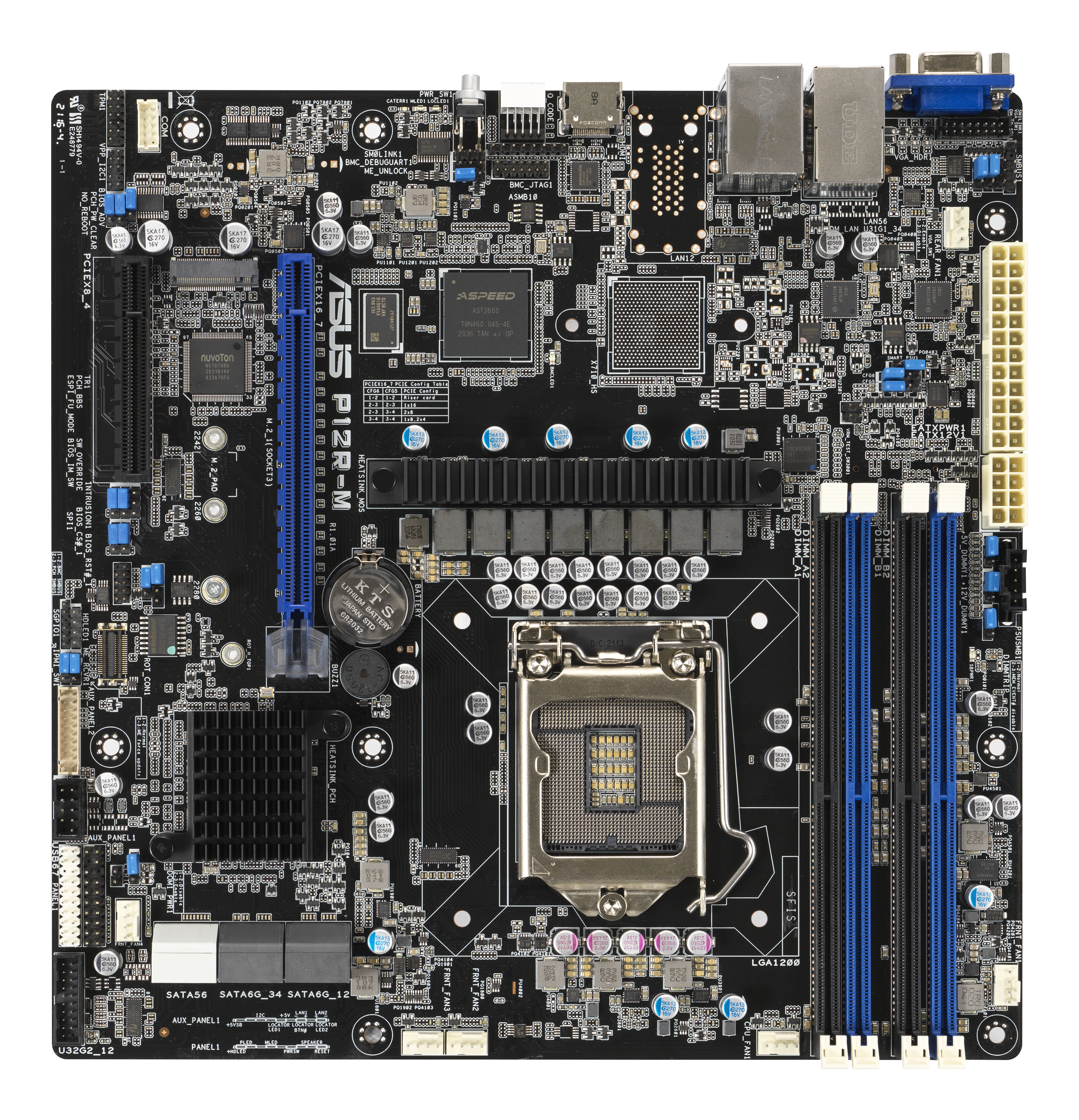 ASUS P12R-M         microATX  1x LGA 1200 DDR4  2x1G