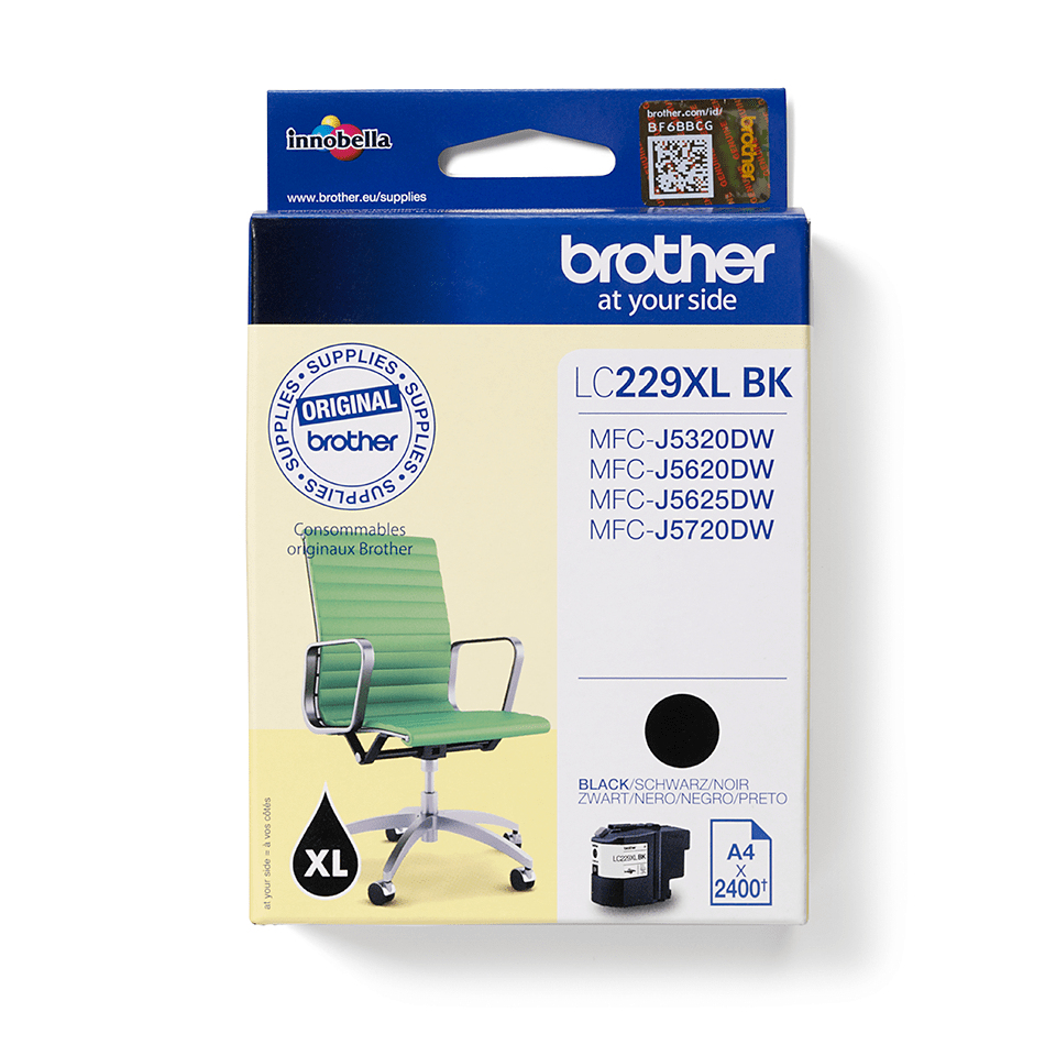 Patrone Brother LC-229XLBK MFC-J5620DW/­J5625DW/­J5720DW Patrone Brother LC-229XLBK MFC-J5620DW/­J5625DW/­J5720DW