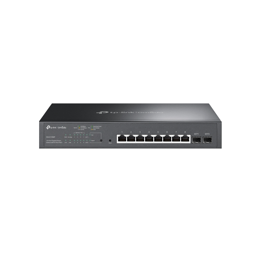 TP-Link Omada SG2210MP 8-Port Gigabit PoE+ L2 Smart Switch 2xSFP