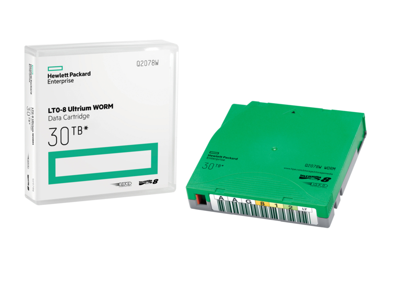 HPE LTO-8 Ultrium  12TB /&shy; 30TB WORM NO LABEL