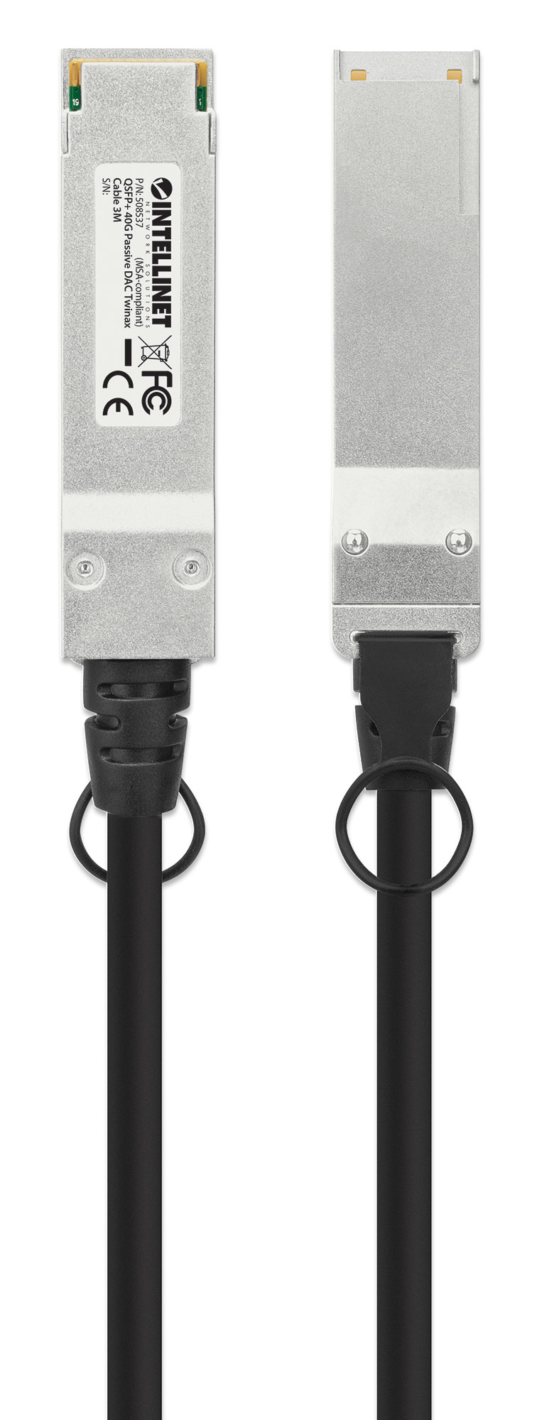 INTELLINET QSFP+ 40G Passives DAC Twinax-Kabel 3,0m MSA-konf