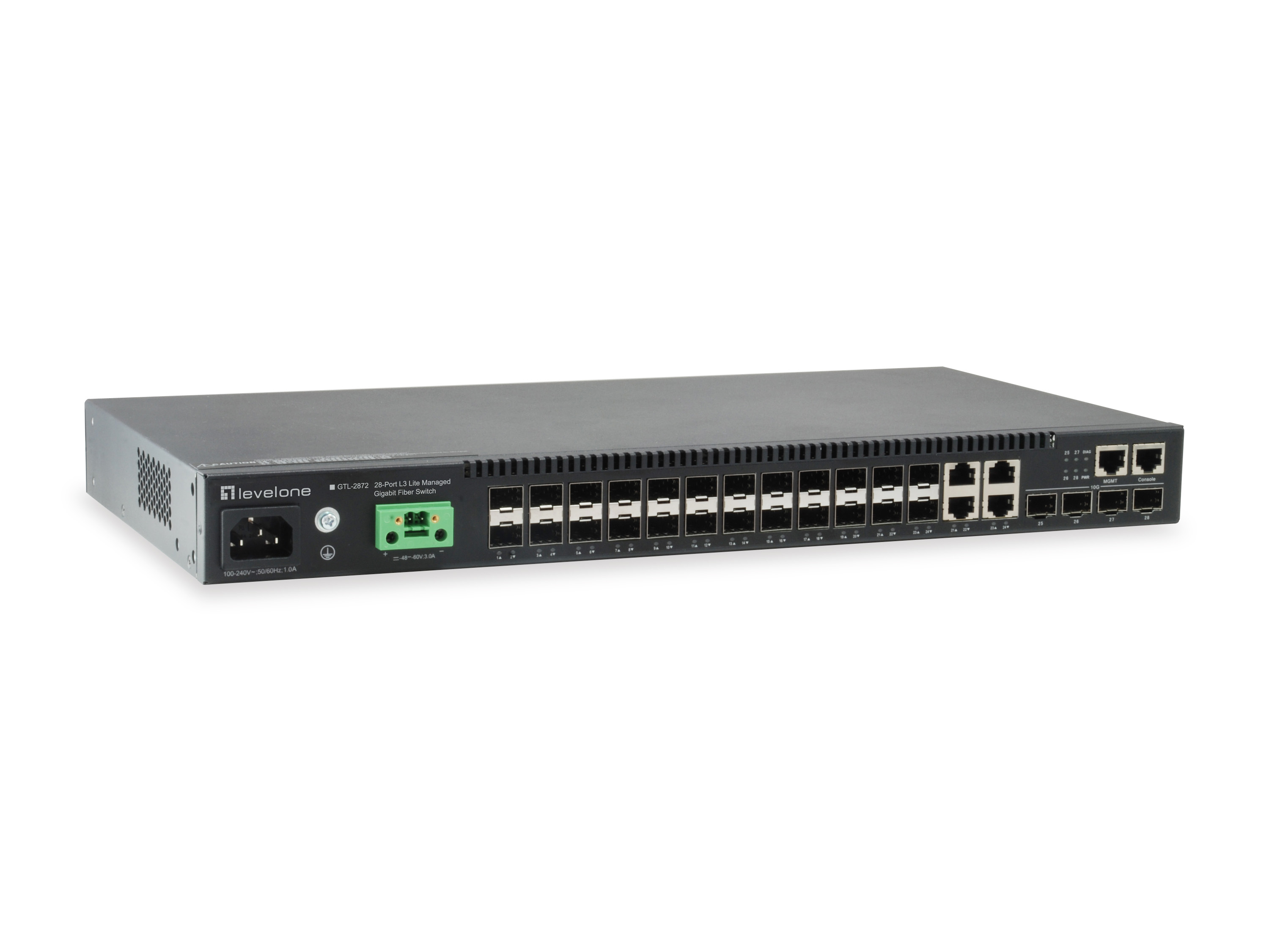 LevelOne Switch 20xSFP/&shy;4x10GSFP+/&shy;+      KILBY 19" Managed L3