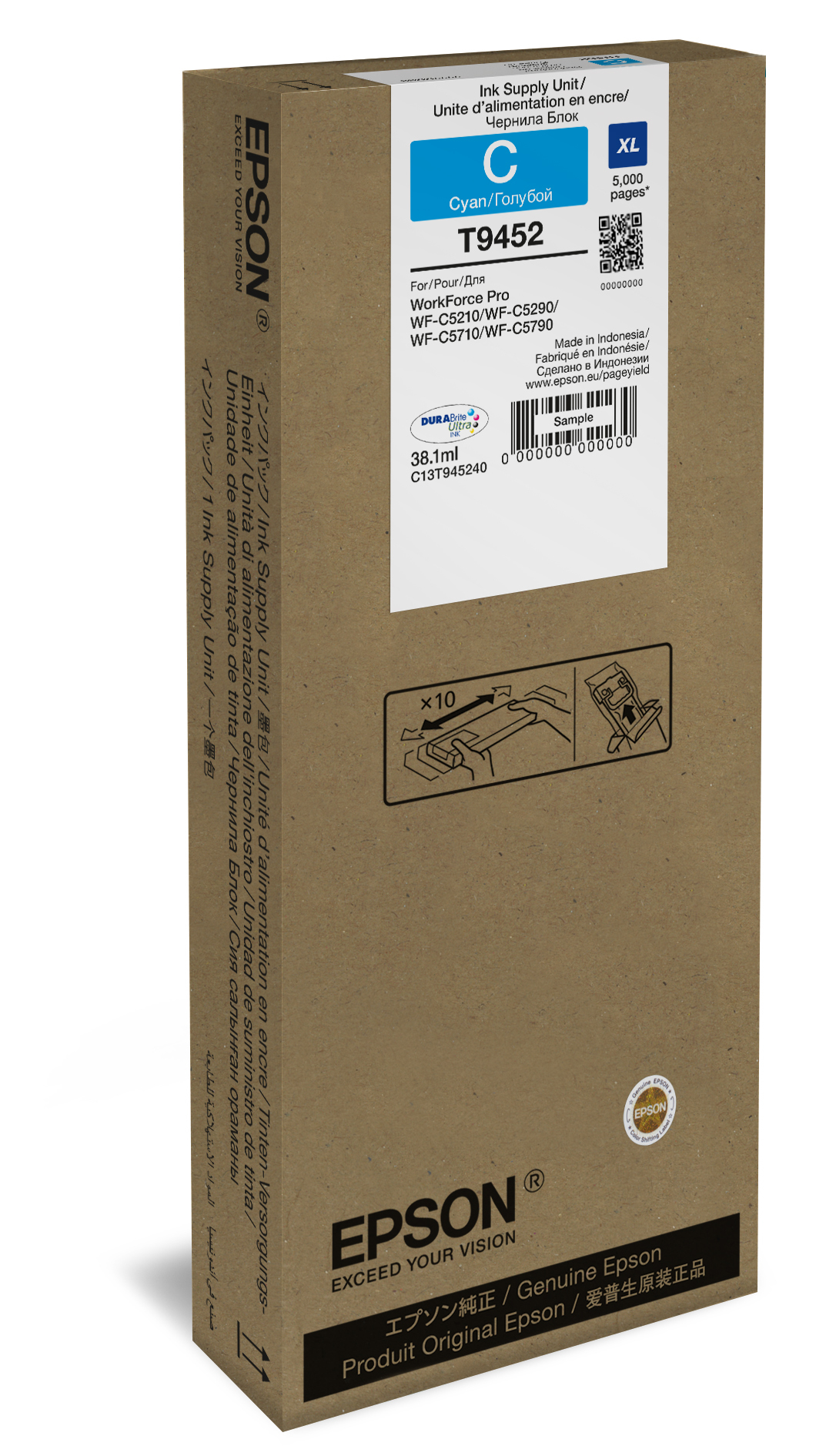 Patrone Epson T9452 cyan XL T9452 Patronen Epson
