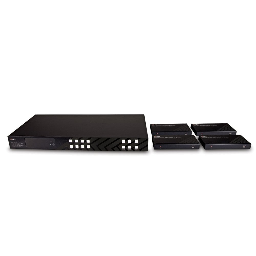 LINDY 150m Cat.6 4x4 HDMI 4K60 HDBaseT Matrix Extender
