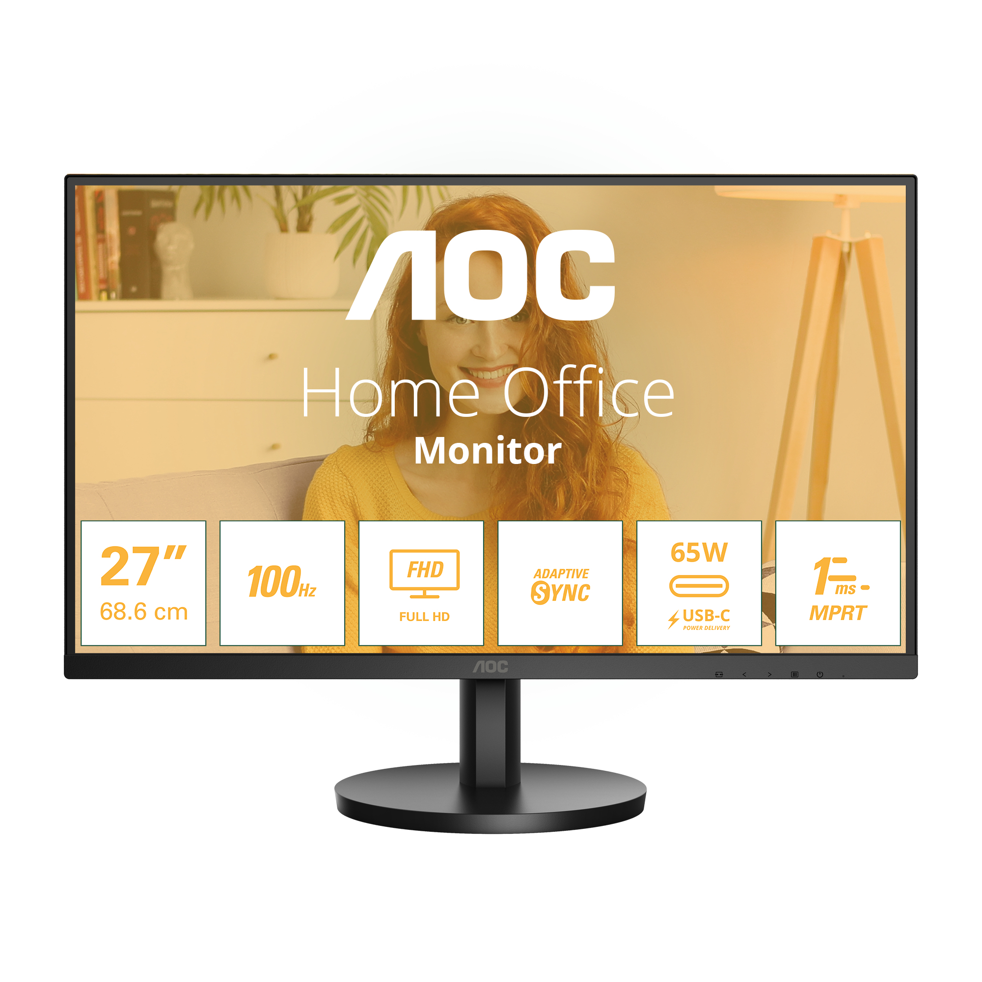 AOC 68,6cm (27")  27B3CA2   16:09 HDMI+USB-C IPS black retail