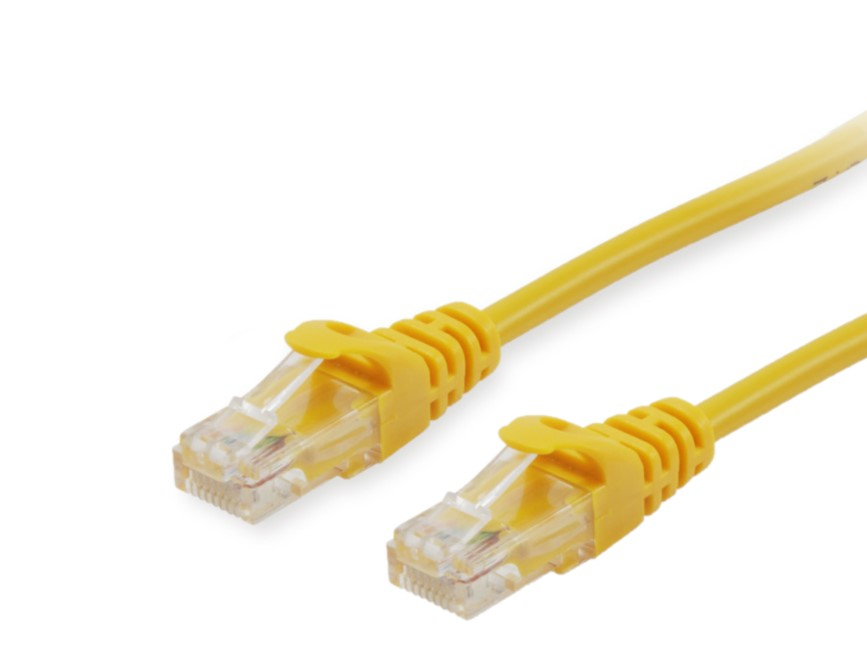 Equip Patchkabel Cat6A U/UTP 2xRJ45 0.15m gelb LSZH Polybeutel