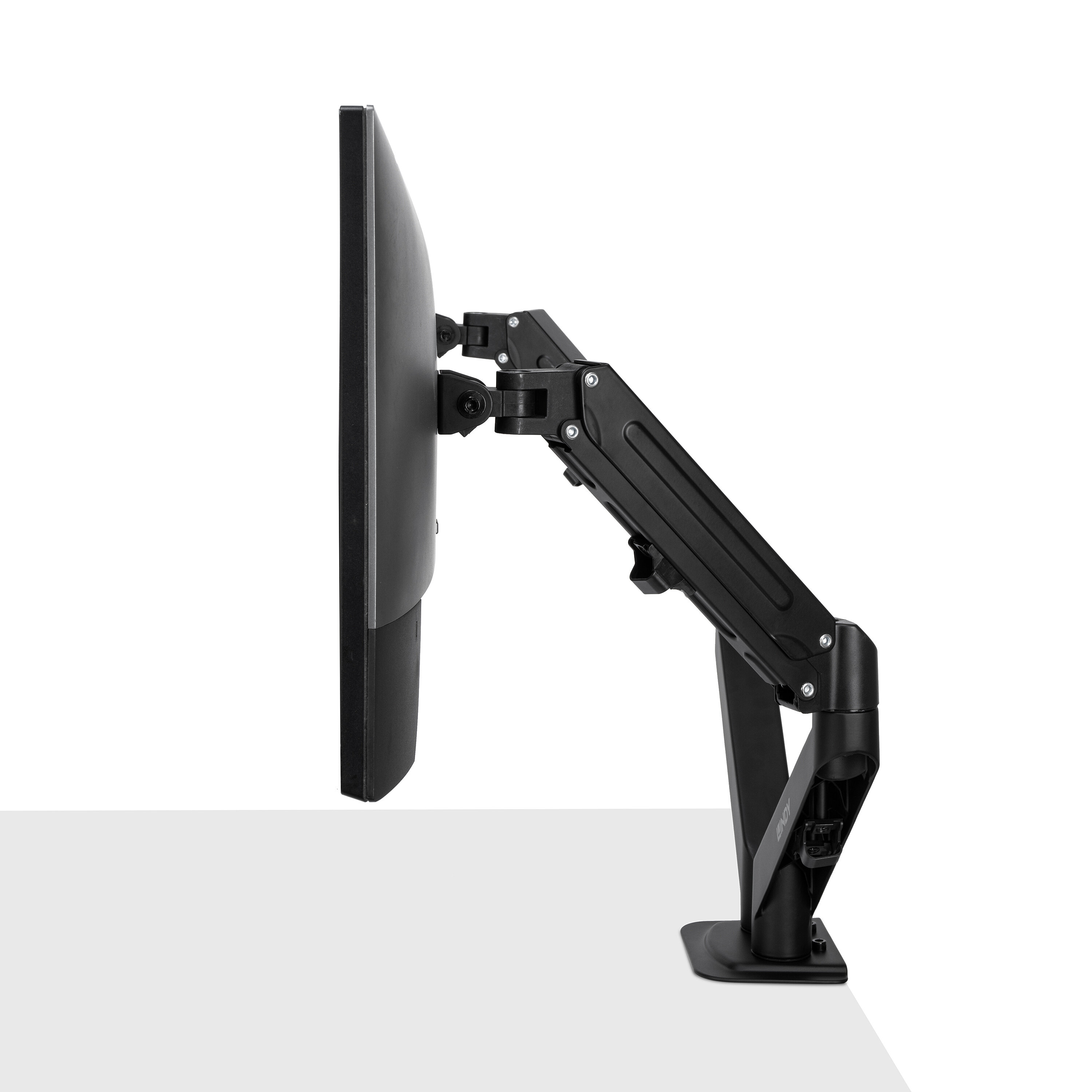 LINDY Dual Mount Desktop Gasfederarm - Schwarz