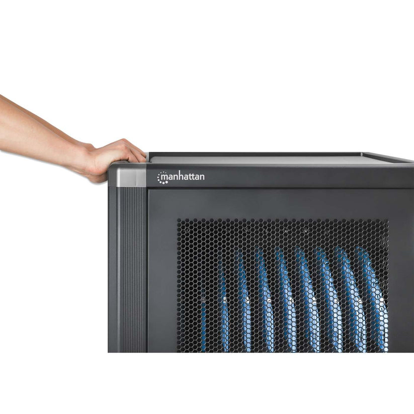 Manhattan 30-Port USB-C Ladewagen 65W pro Port schwarz (Speditionsversand)