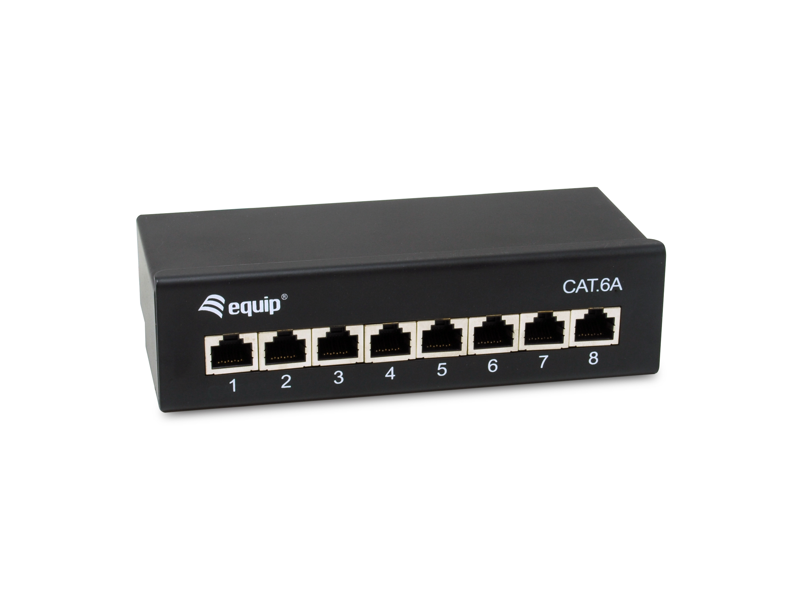 Equip Patchpanel  8xRJ45 Cat6a Desktop        500MHz RAL9005