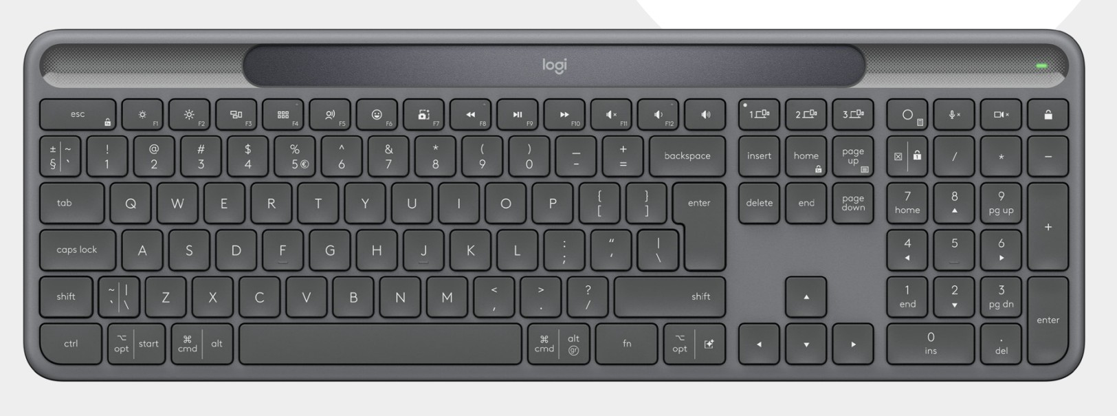 Logitech Wireless Keyboard K980 Signature Slim Solar black