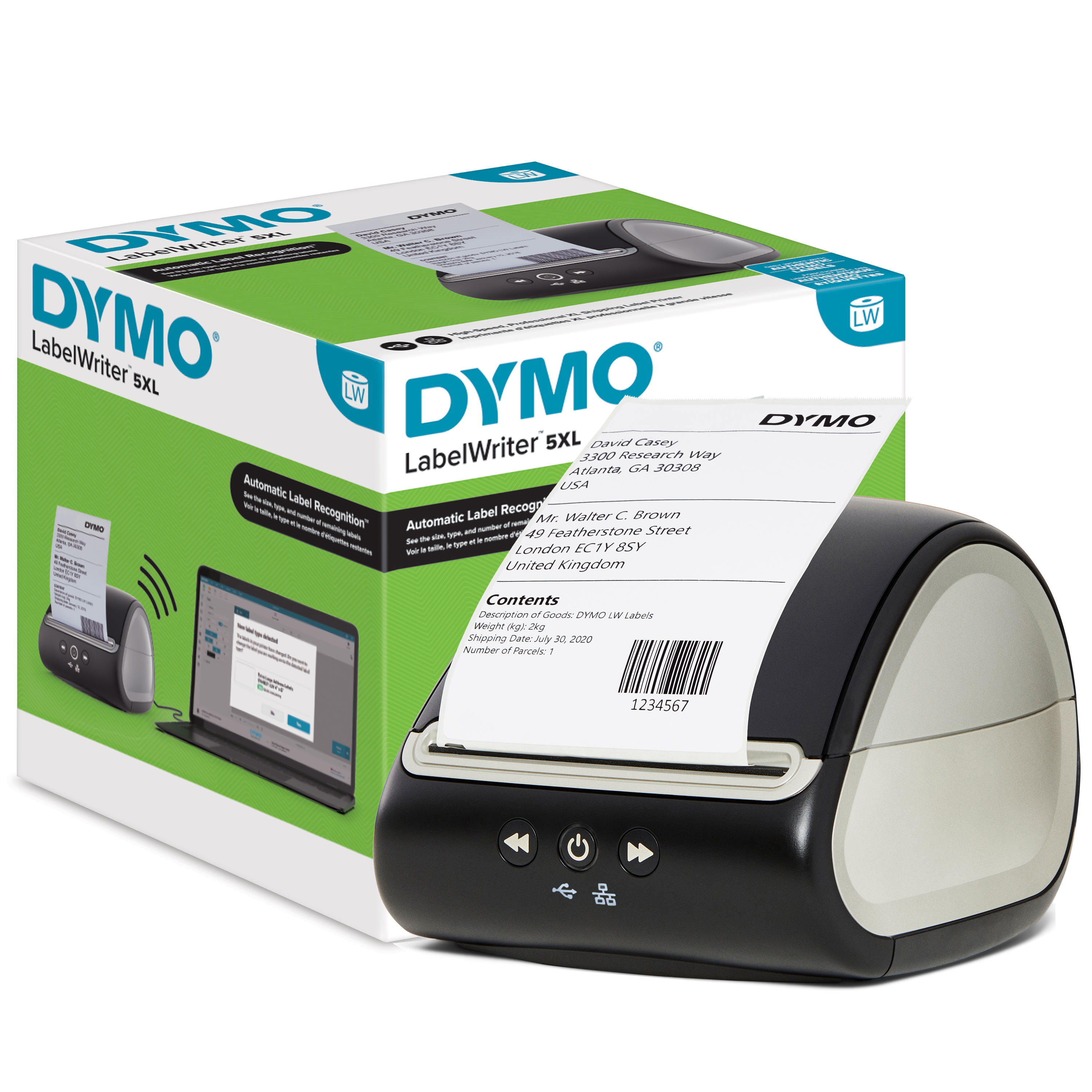 DYMO LabelWriter 5XL bis 106mm breite LW-Eti.UPS/&shy;DHL 53/&shy;Min