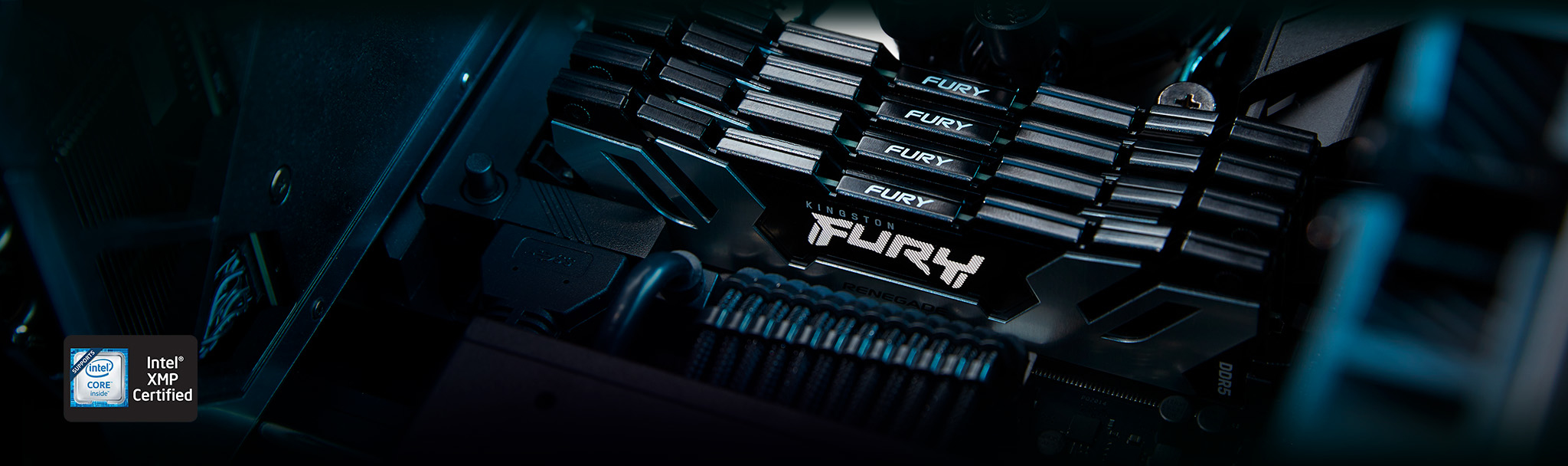 DDR5  32GB PC 8000 CL38 Kingston KIT (2x16GB) FURY Renegade retail Speichermodule