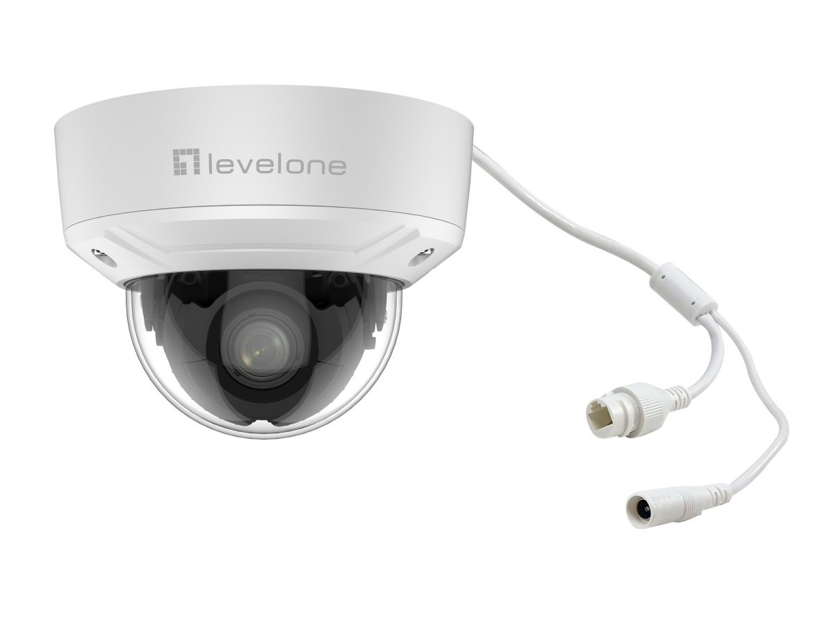 LevelOne IPCam 4xZ   Dome Fix Out 2MP/H.265/IR/ 10W/PoE/IP67 Webcams