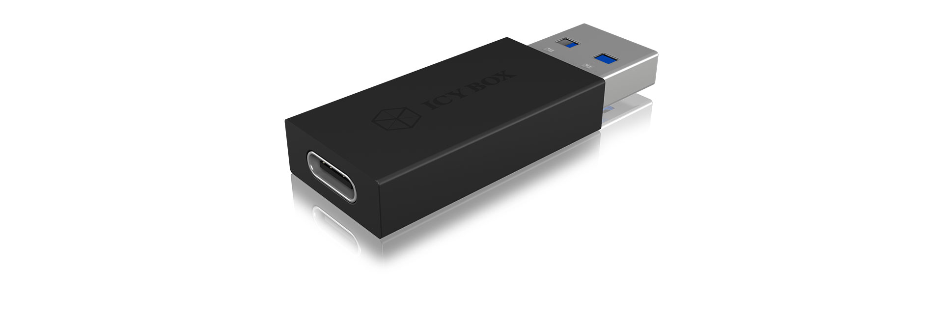 Adapter IcyBox USB 3.1 Type A Stecker -> USB Type C Stecker reta