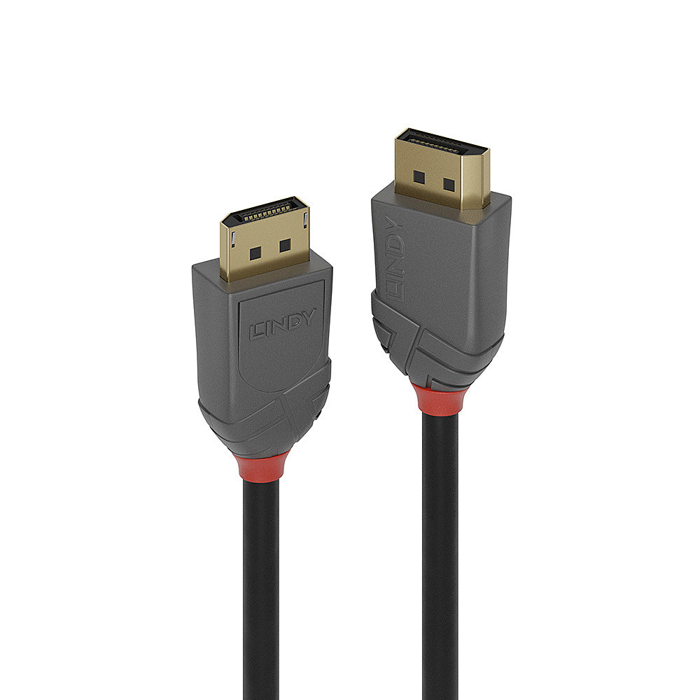 LINDY DisplayPort 1.4 Kabel Anthra Line 4K60Hz 21.6Gbs 3m
