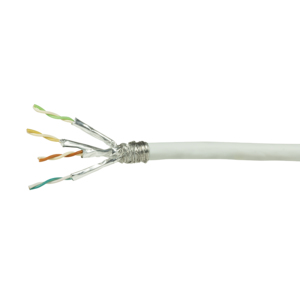 Logilink Netzwerk Verlegekabel S/&shy;FTP Cat.6, PVC, weiß, 50m