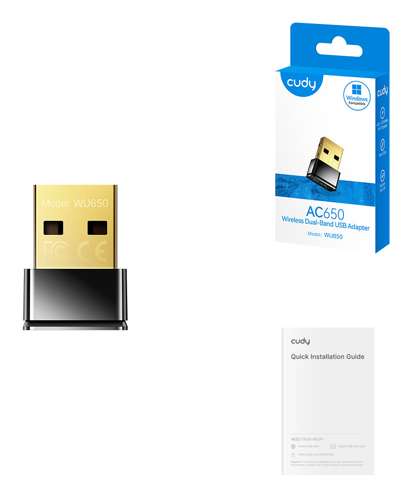 Cudy WU650 Wi-Fi Nano USB Adapter