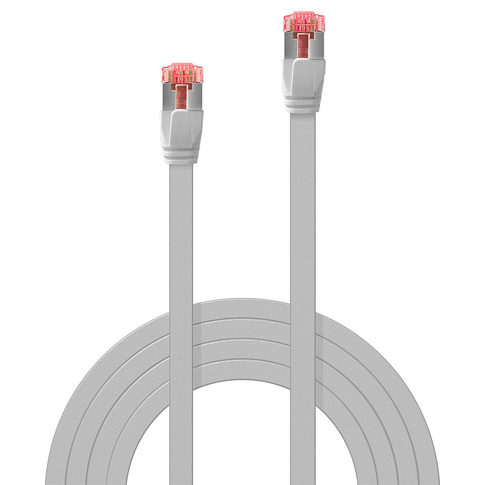 LINDY Patchkabel Cat6 U/FTP Flachband grau 5.00m