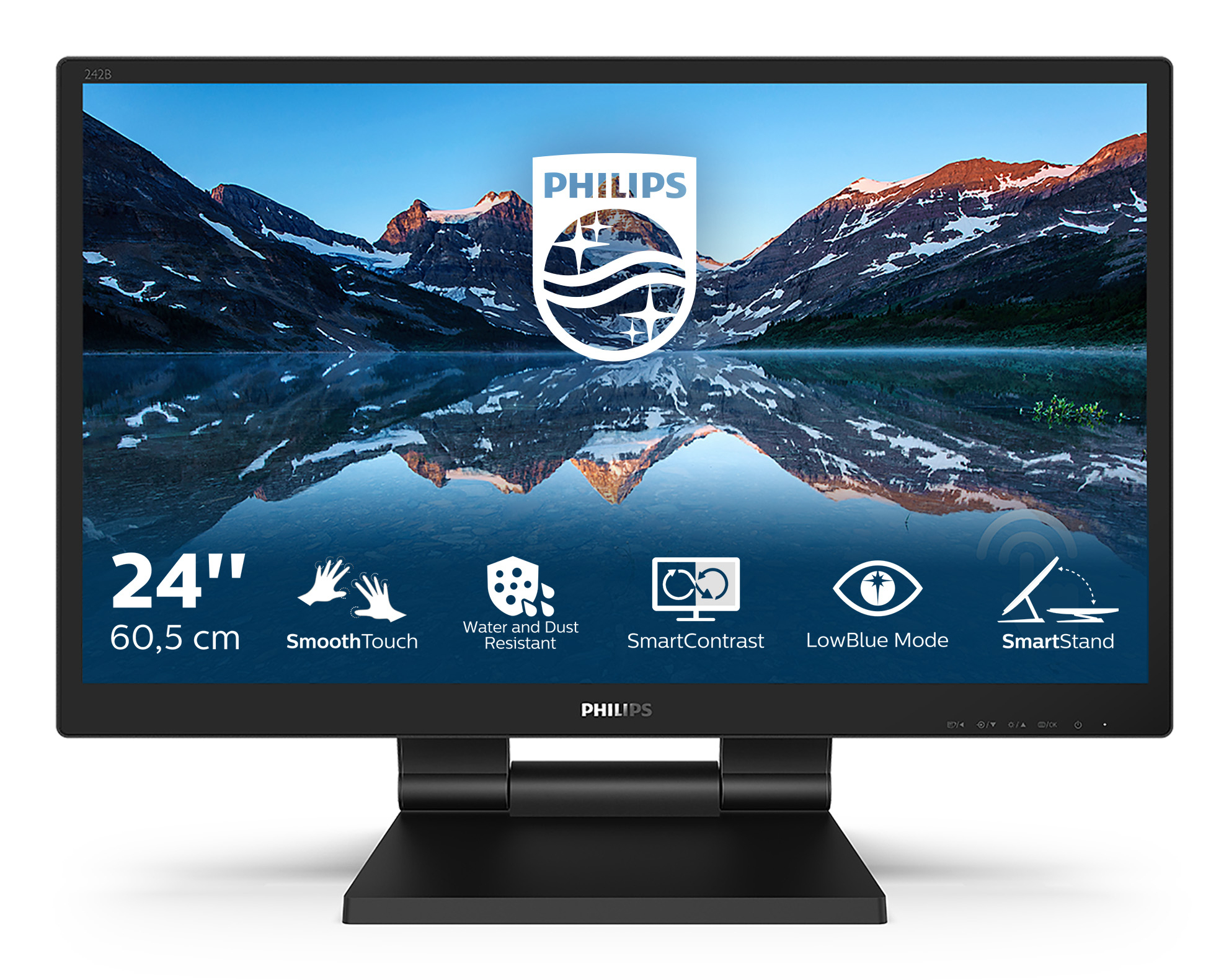 Philips 60,5cm (23,8") 242B9T 16:09 TOUCH DVI+HDMI+DP+USB