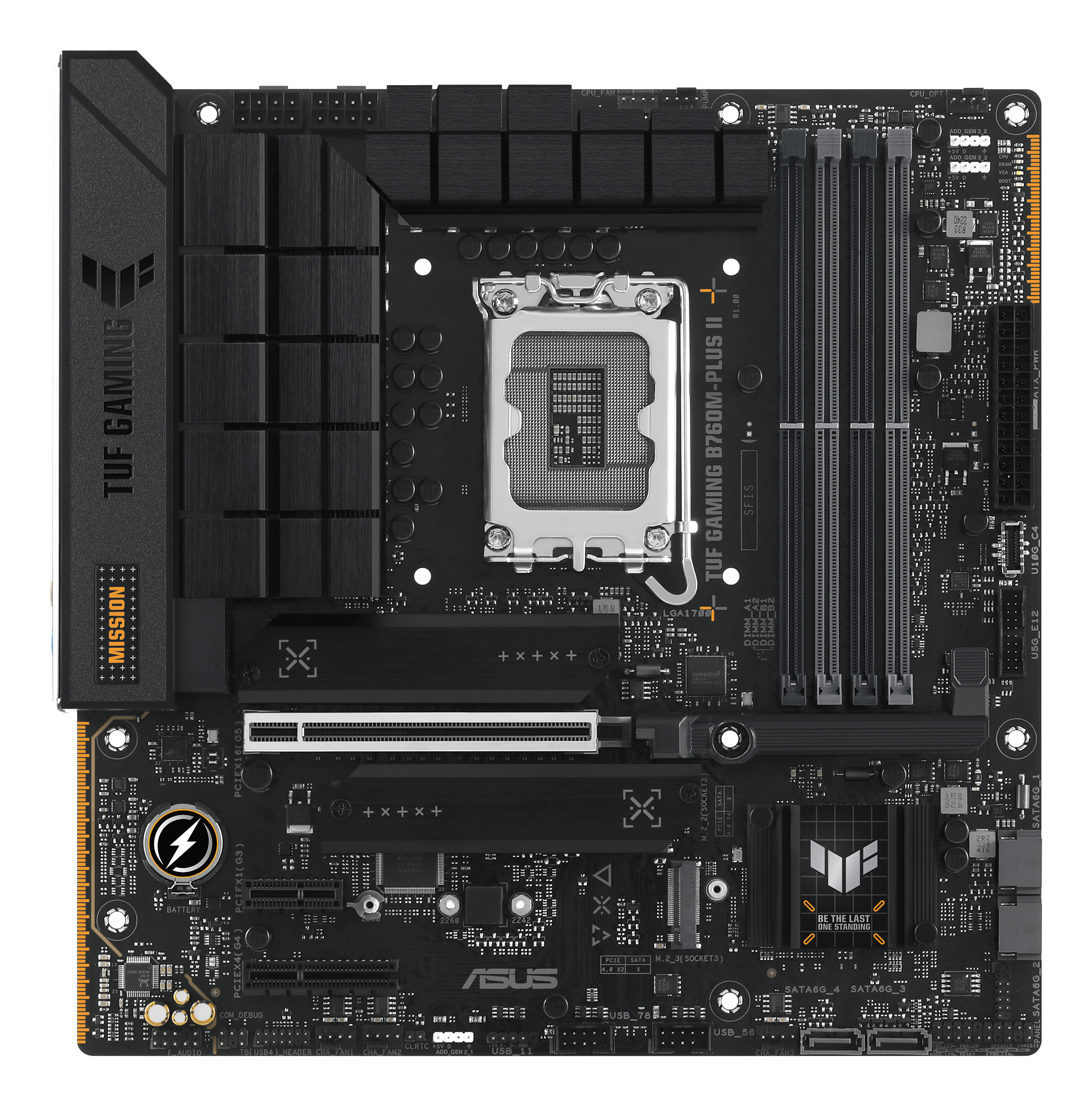 ASUS TUF GAMING B760M-PLUS II (INTEL,1700,DDR5,mATX)