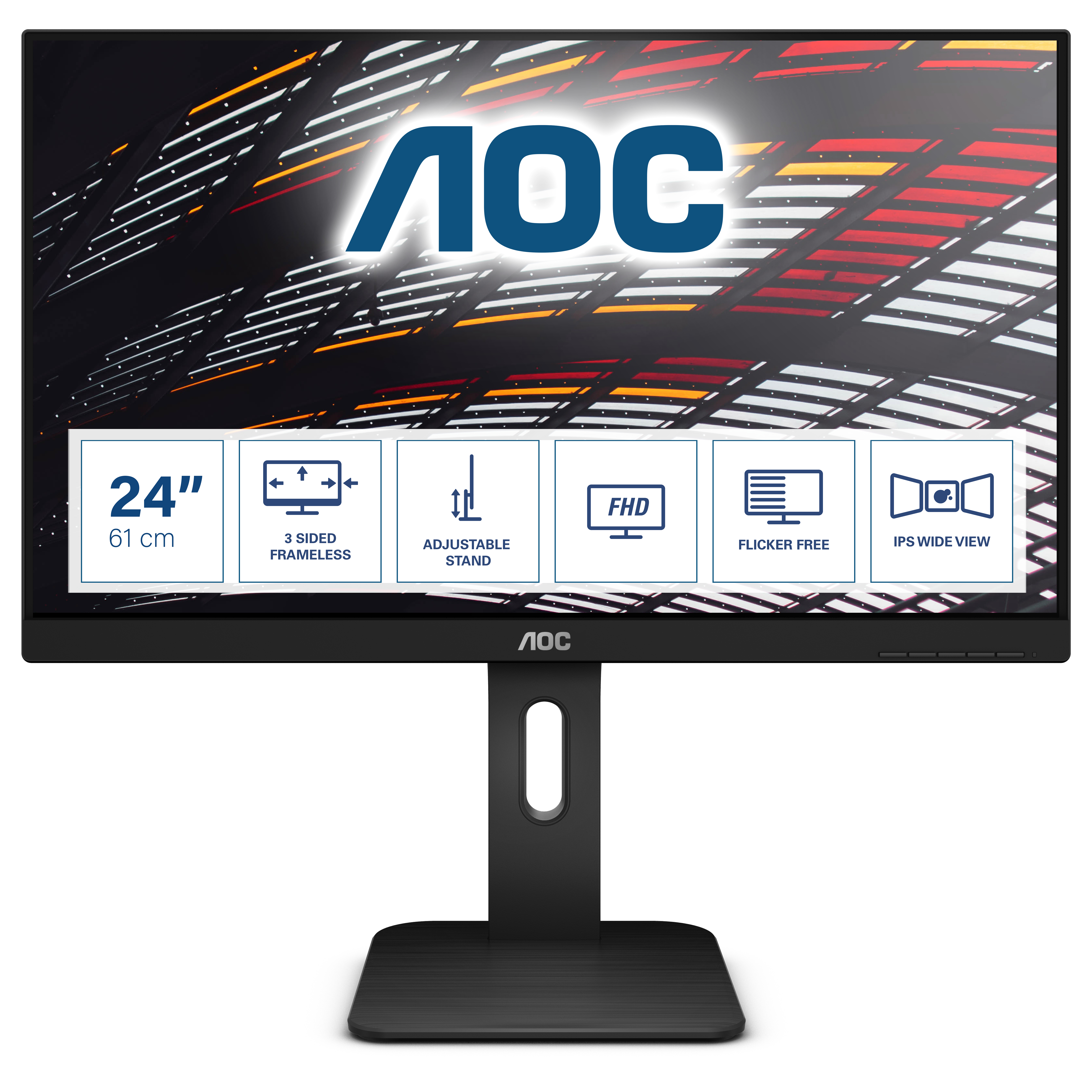 AOC 61,0cm (24")   X24P1     16:10 DVI+HDMI+DP+USB  black