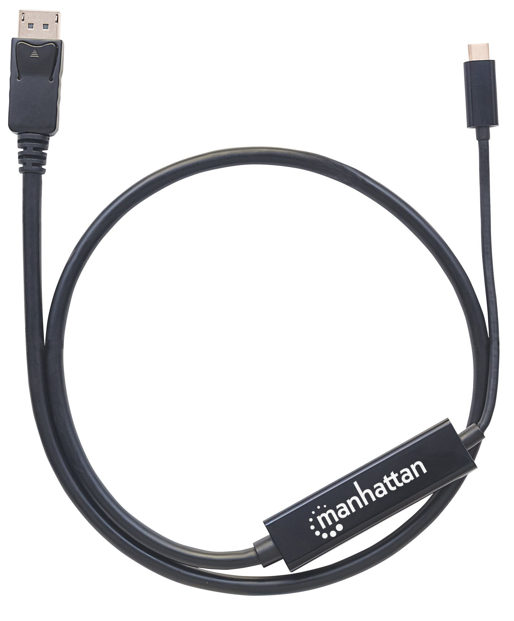 MANHATTAN USB Typ C auf DisplayPort-Adapterkabel 1m schwarz