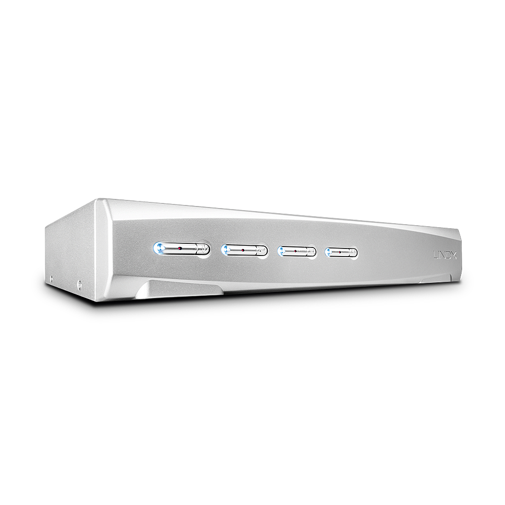LINDY KVM Switch DVI-I Single Link Pro 4 Port KVM