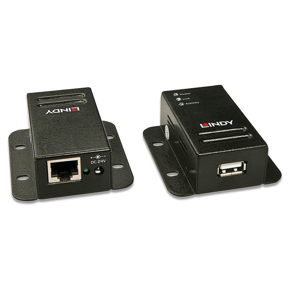 LINDY Extender USB 2.0 Cat5 Power over RJ45 50m Adapter