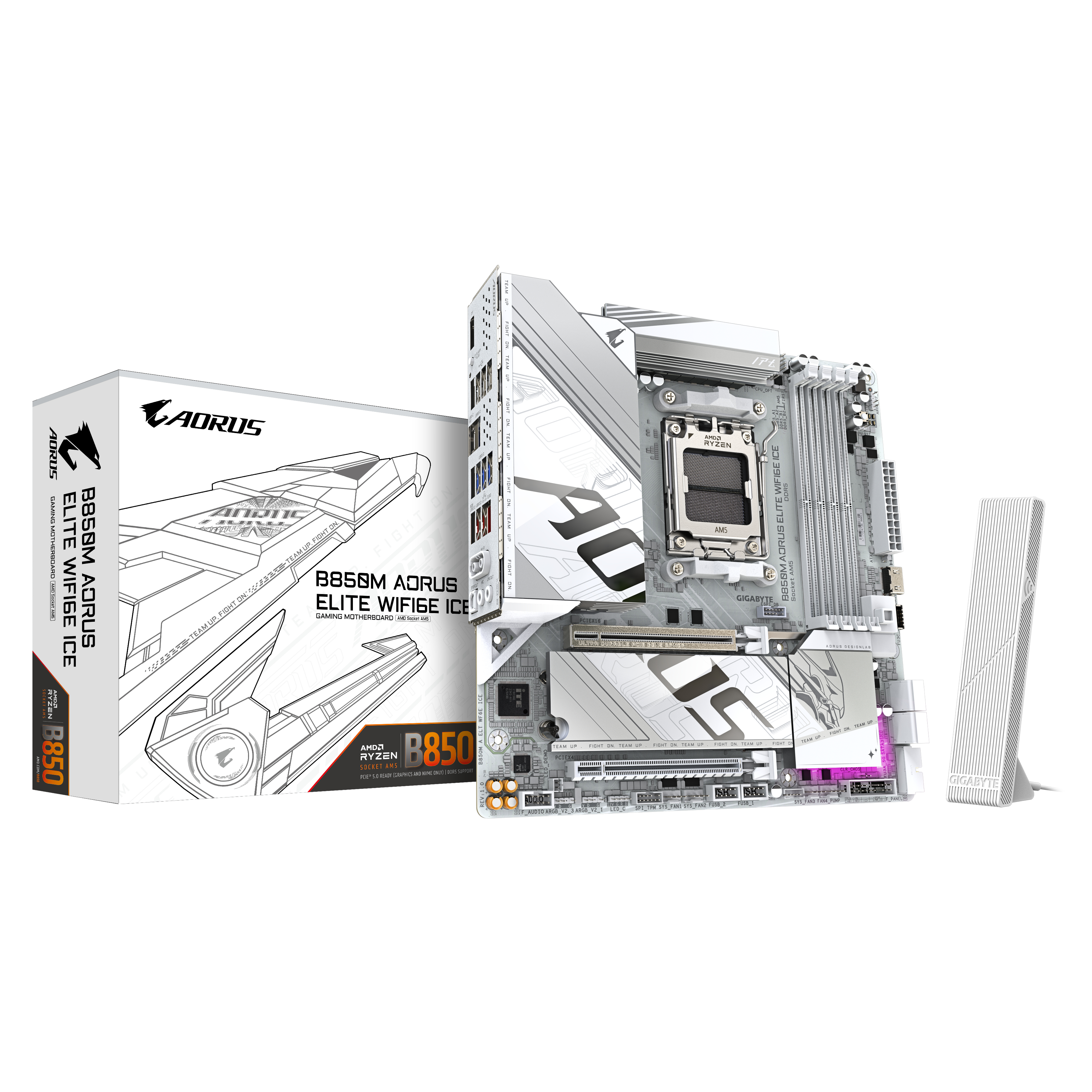 Gigabyte B850M A ELT WF6E ICE (B850,AM5,mATX,DDR5)