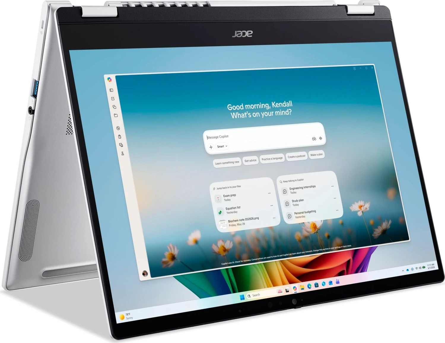 Acer Swift Spin 14     U7-355   16  512     SFSP14-I51T-79CL W11H