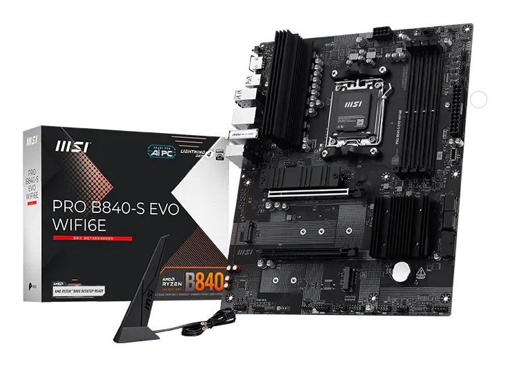MSI Pro B840-S Evo Wifi6E (B840,AM5,ATX,DDR5)