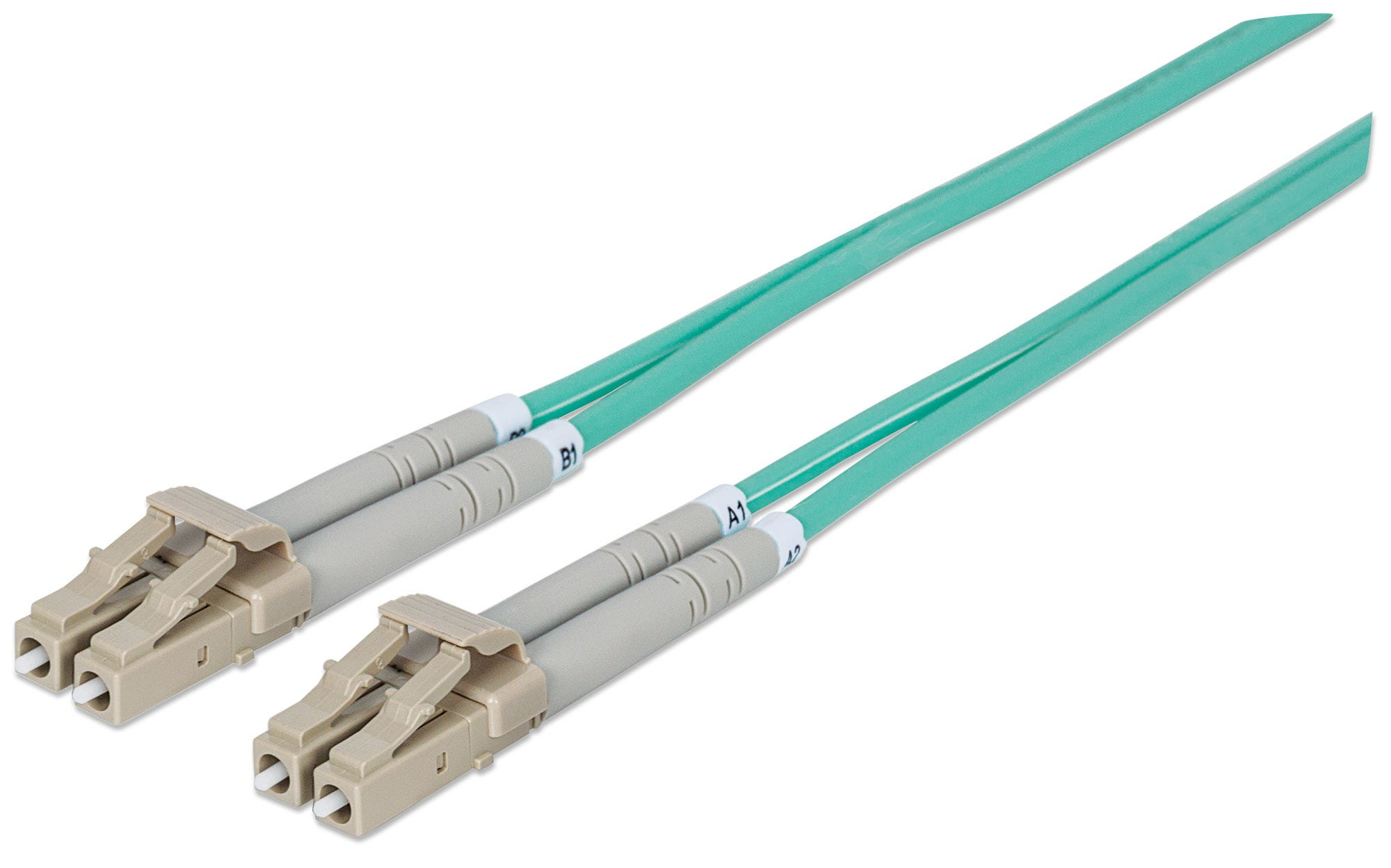 INTELLINET LWL Anschlusskabel LC/LC 3m Multimode OM3 aqua