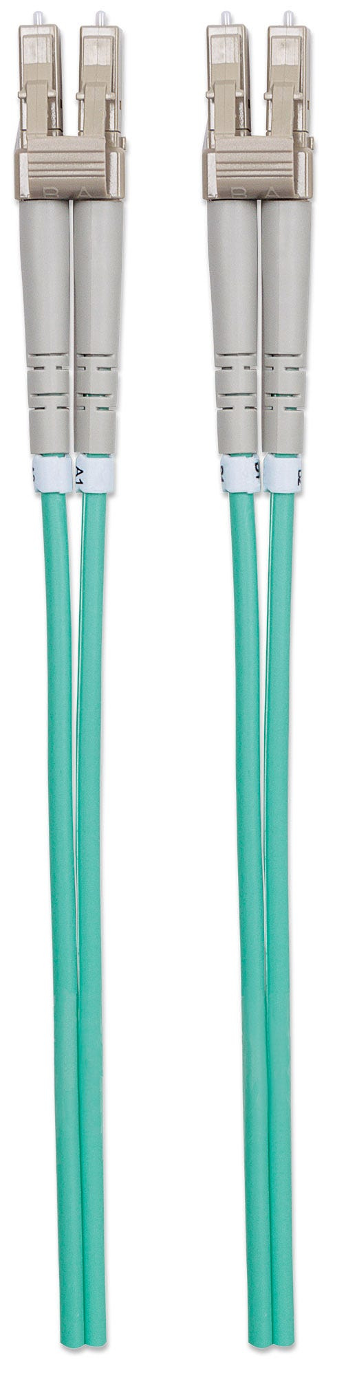 INTELLINET LWL Anschlusskabel LC/LC 1m Multimode OM3 aqua