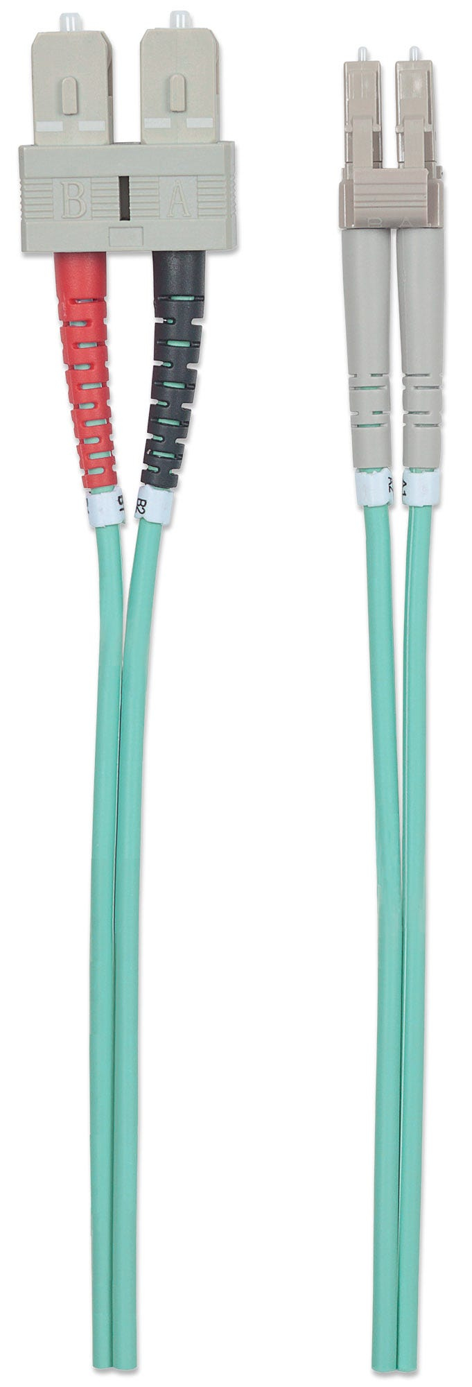 INTELLINET LWL Anschlusskabel LC/SC 1m  Multimode OM3 aqua