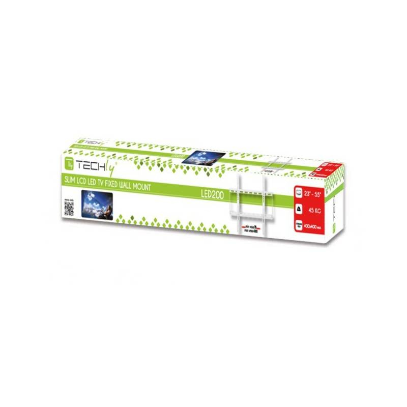 Techly Wandhalterung LCD TV LED 23"-55" Slim fixed weiß