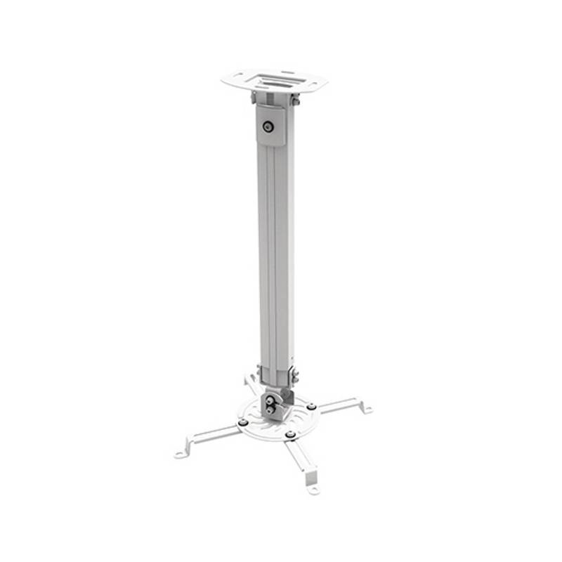 Techly Deckenhalterung f. Beamer, ausziehbar, 54-90cm,silber