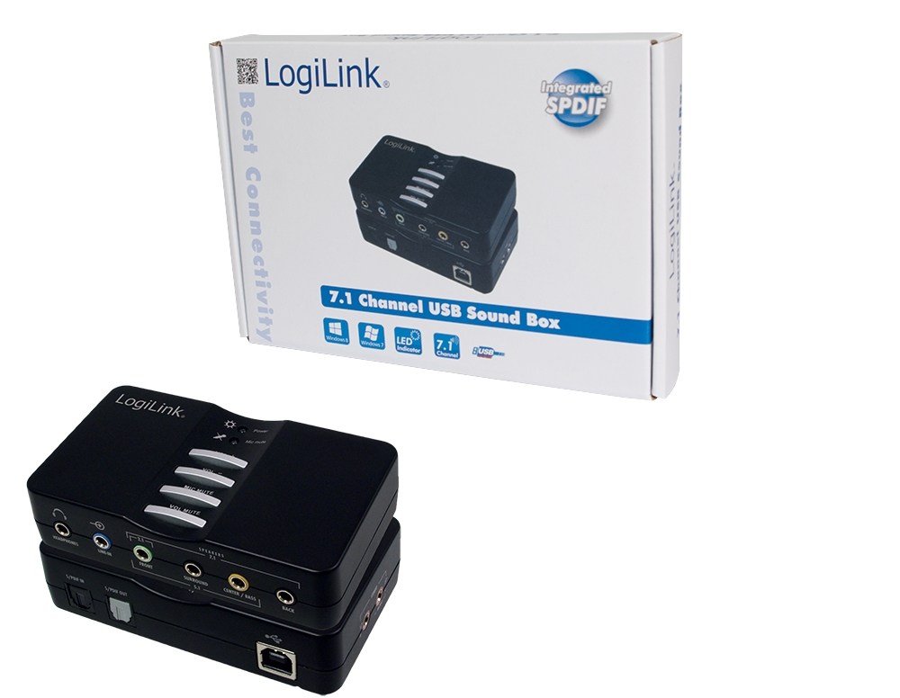 Logilink USB Soundbox Box 7.1 Dolby 8-Kanal Logilink USB Soundbox Box 7.1 Dolby 8-Kanal