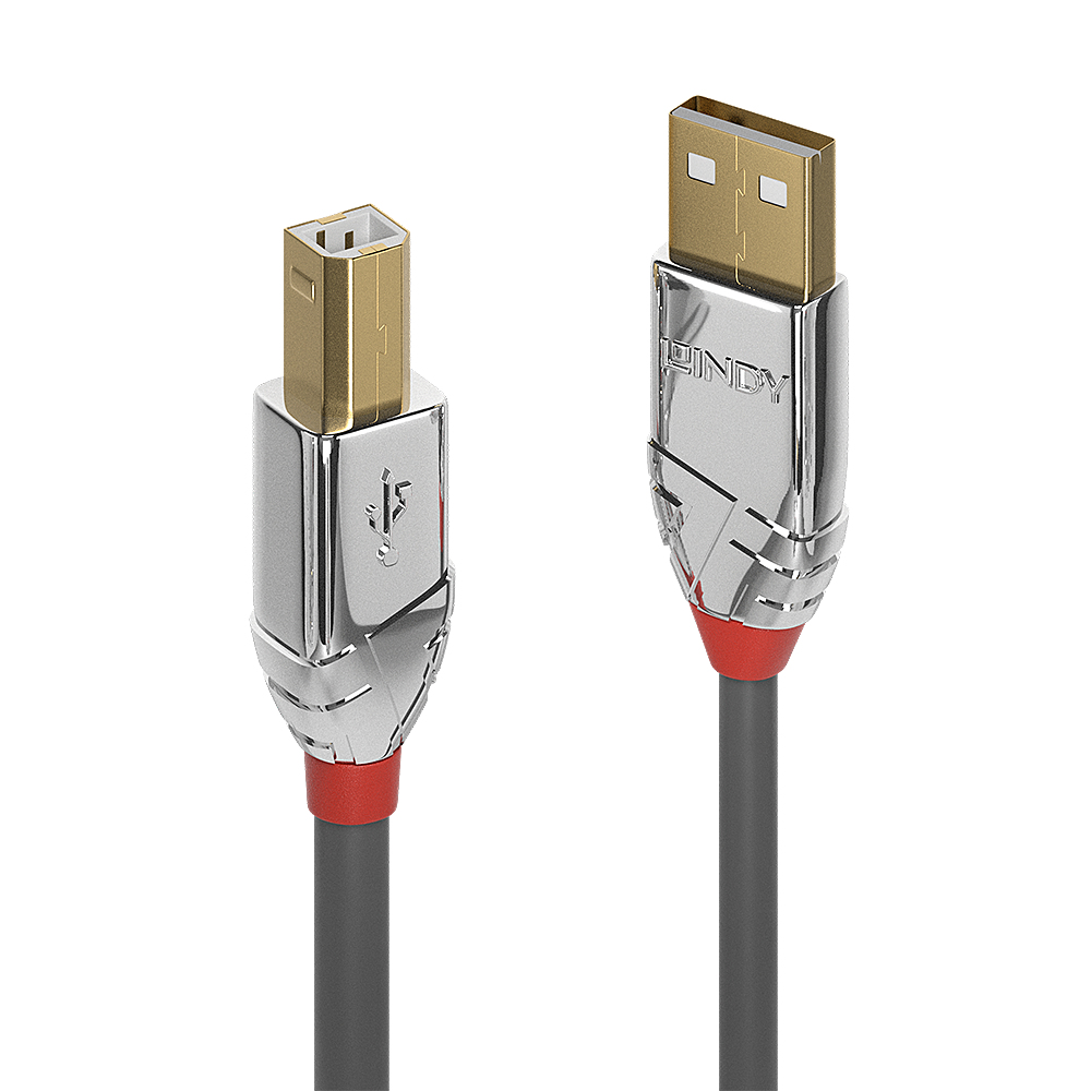 LINDY USB 2.0 Kabel Typ A/&shy;B Cromo Line M/&shy;M 7.5m
