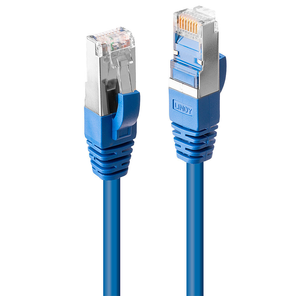 LINDY Patchkabel Cat6 SSTP / S/FTP PIMF blau 1.00m