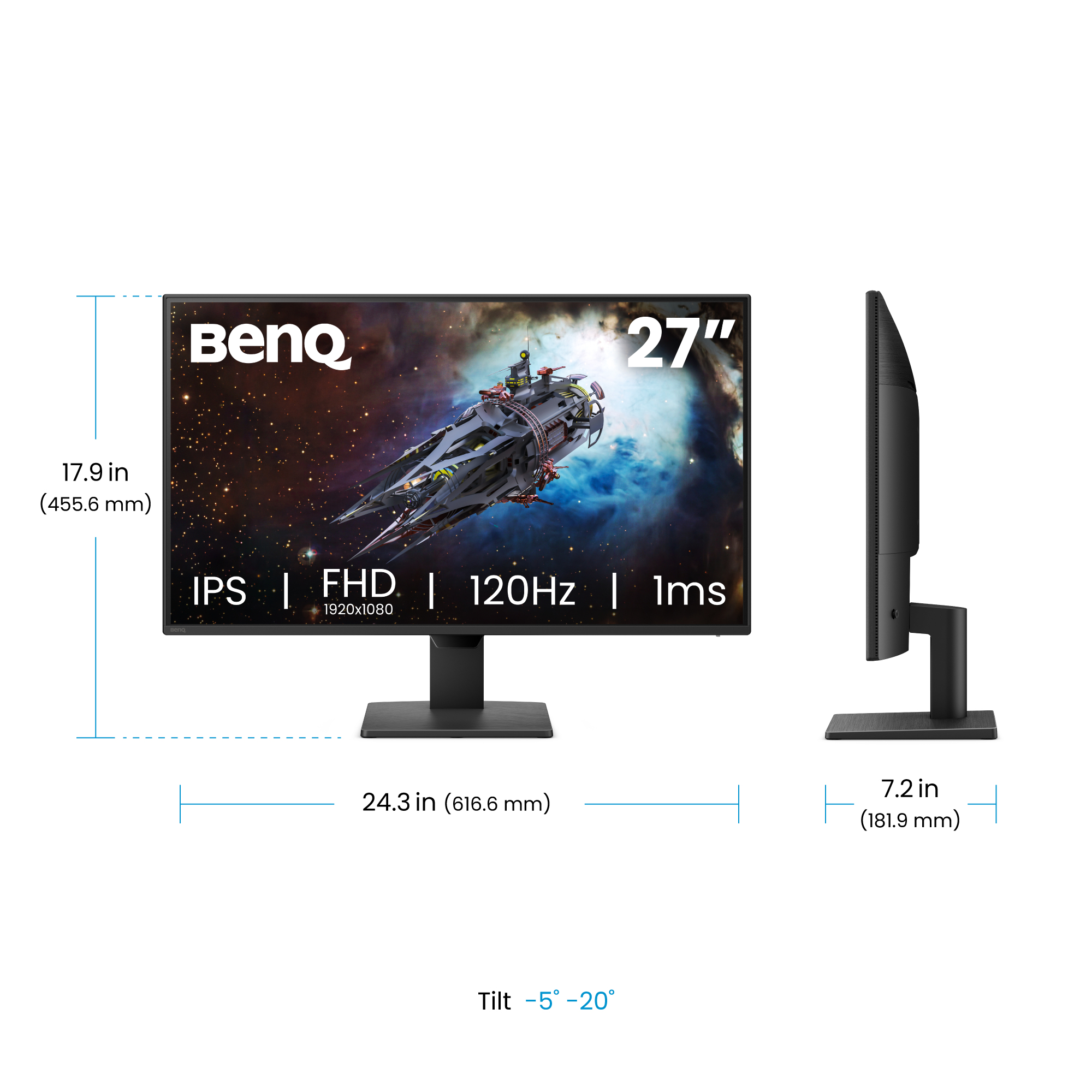 BenQ 68,6cm GW2790P 16:9 HDMI/DP black speaker 120Hz FHD