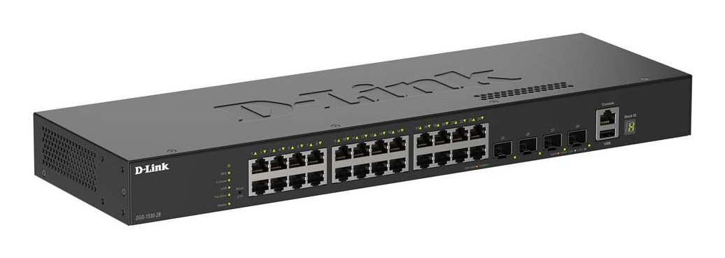 Switch 440mm D-Link DGS-1530-28 4*SFP+/24*GE retail Switche