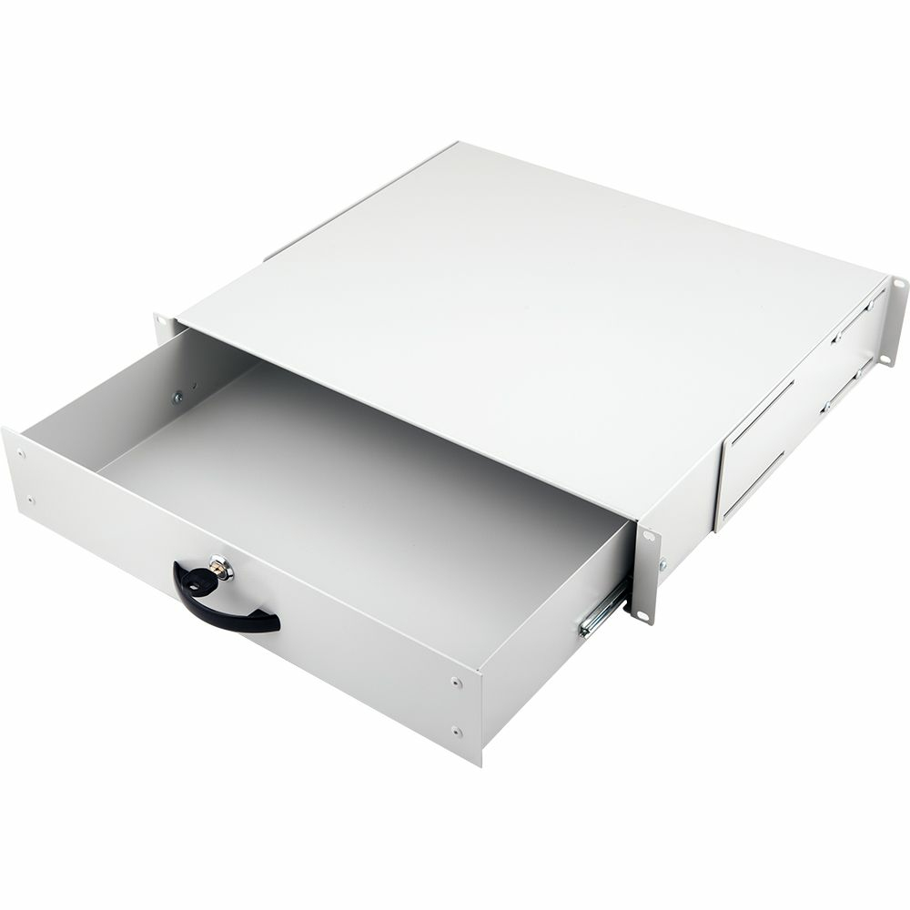 Equip 19" Schublade für Serverschränke abschl. 2U RAL7035