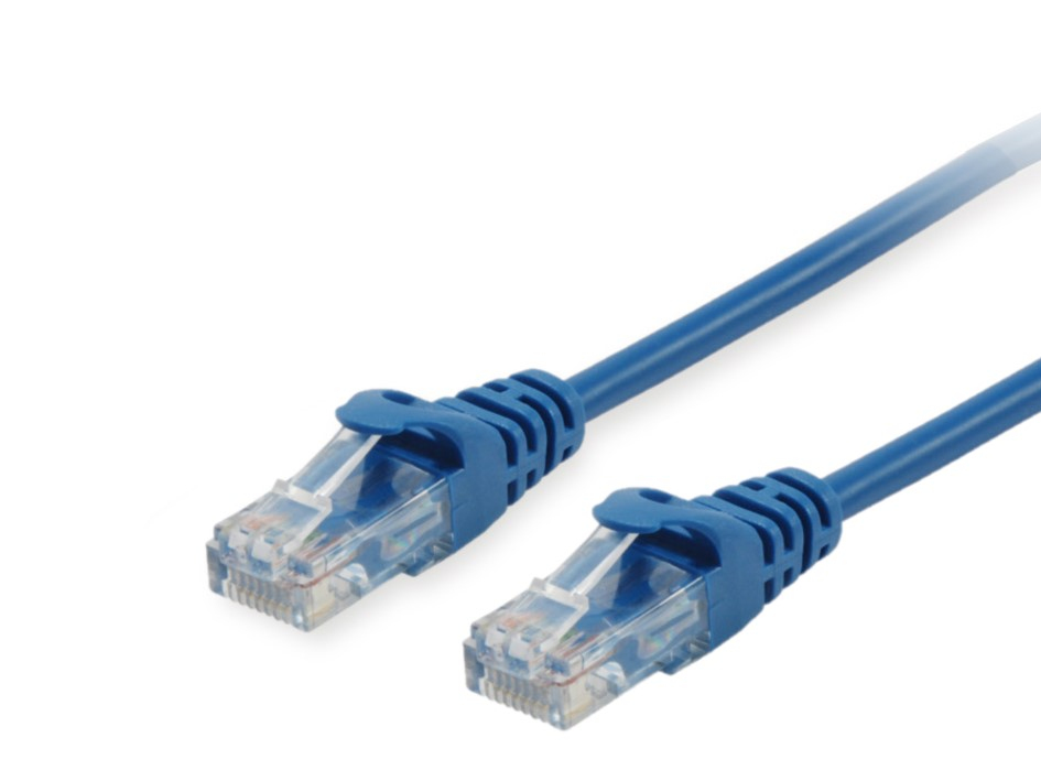 Equip Patchkabel Cat6A U/UTP 2xRJ45 0.25m blau LSZH Polybeutel
