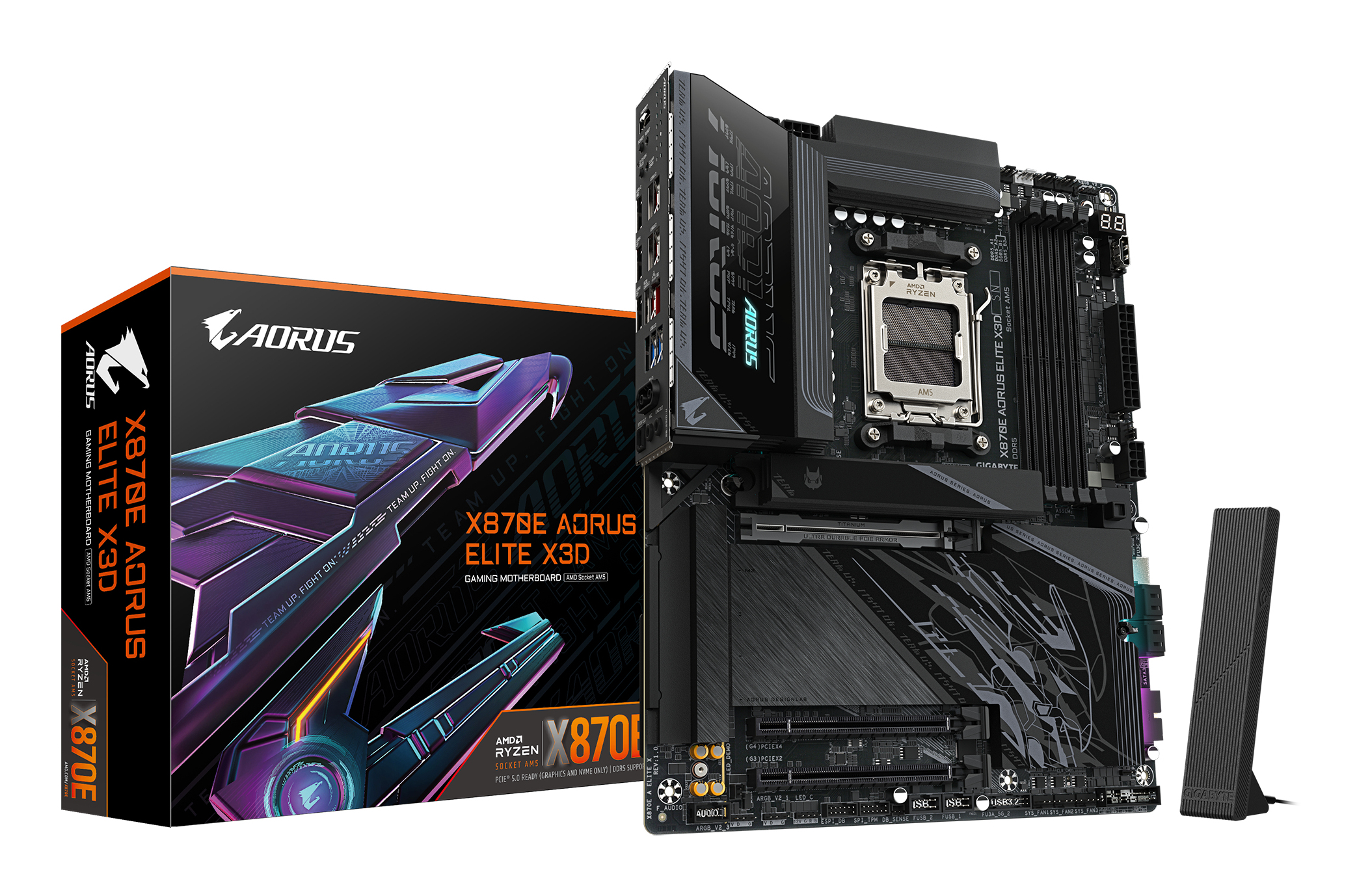 Gigabyte X870E AORUS ELITE X3D (X870,AM5,ATX,DDR5) Mainboards AMD