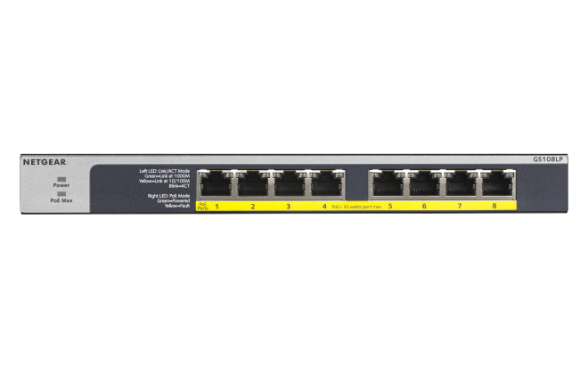 NETGEAR Switch 8x GE GS108LP-100EUS unmanaged