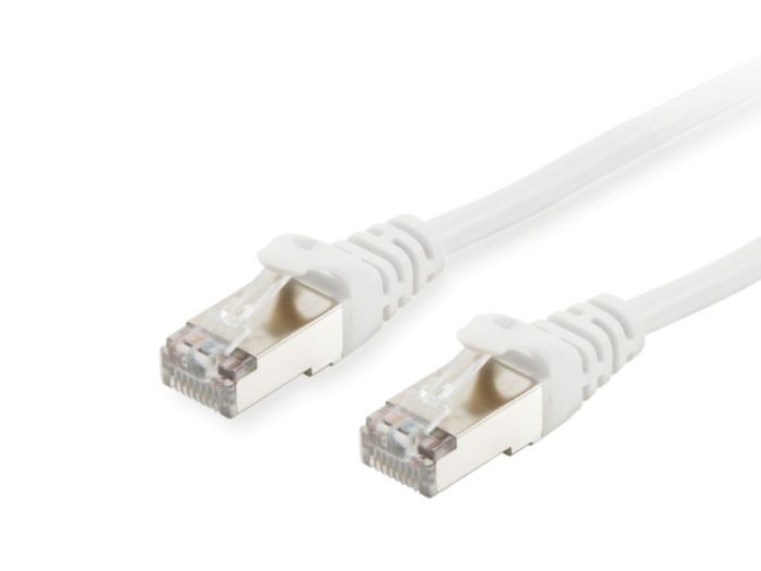 Equip Patchkabel Cat6A S/FTP 2xRJ45 25.00m weiß LSZH Polybeutel