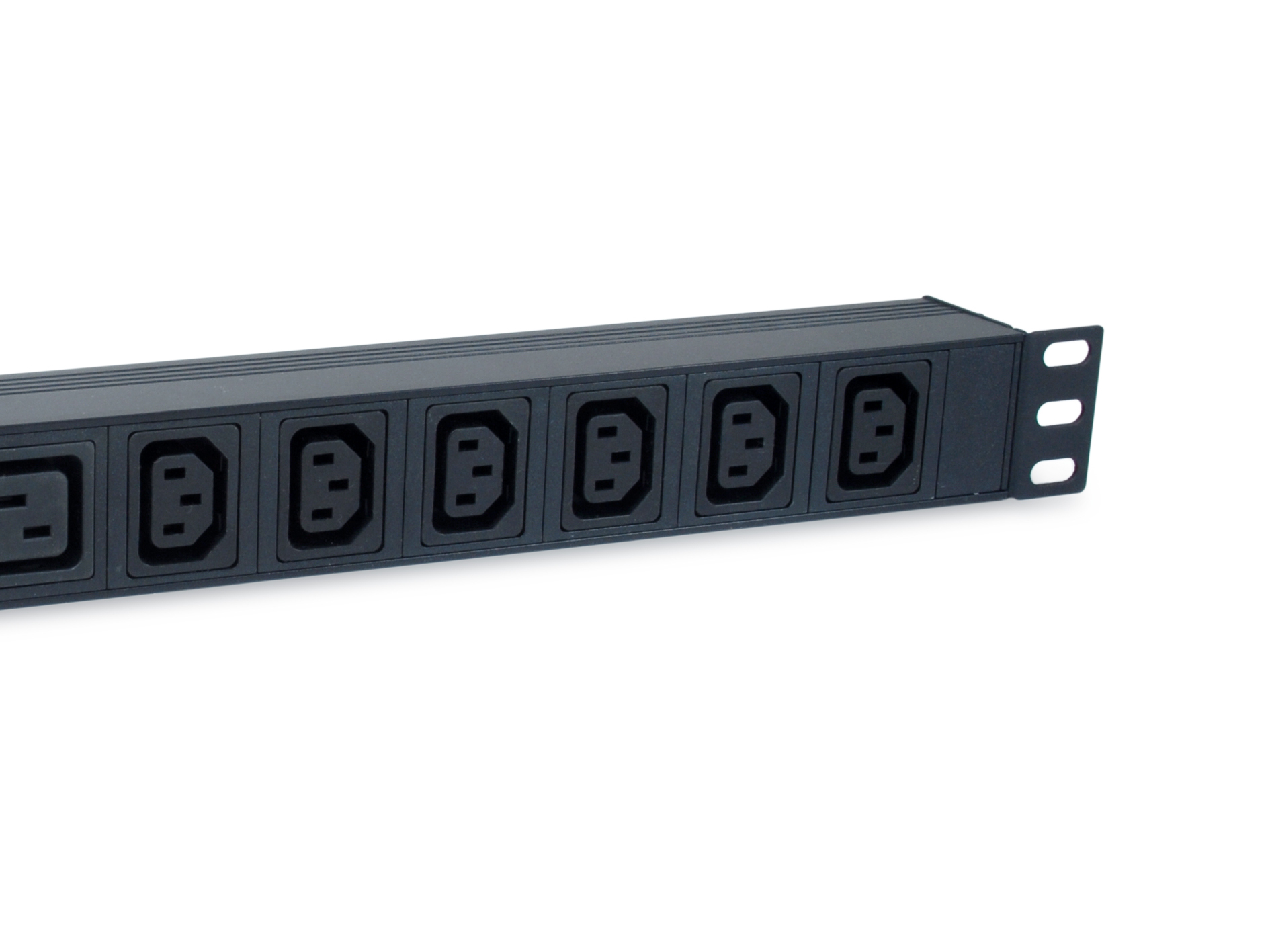 Equip 8-Fach Steckdosenleiste, 6 x IEC-C13 + 2 x IEC-C19, Ein-/Ausschalter, Aluminiumgehäuse
