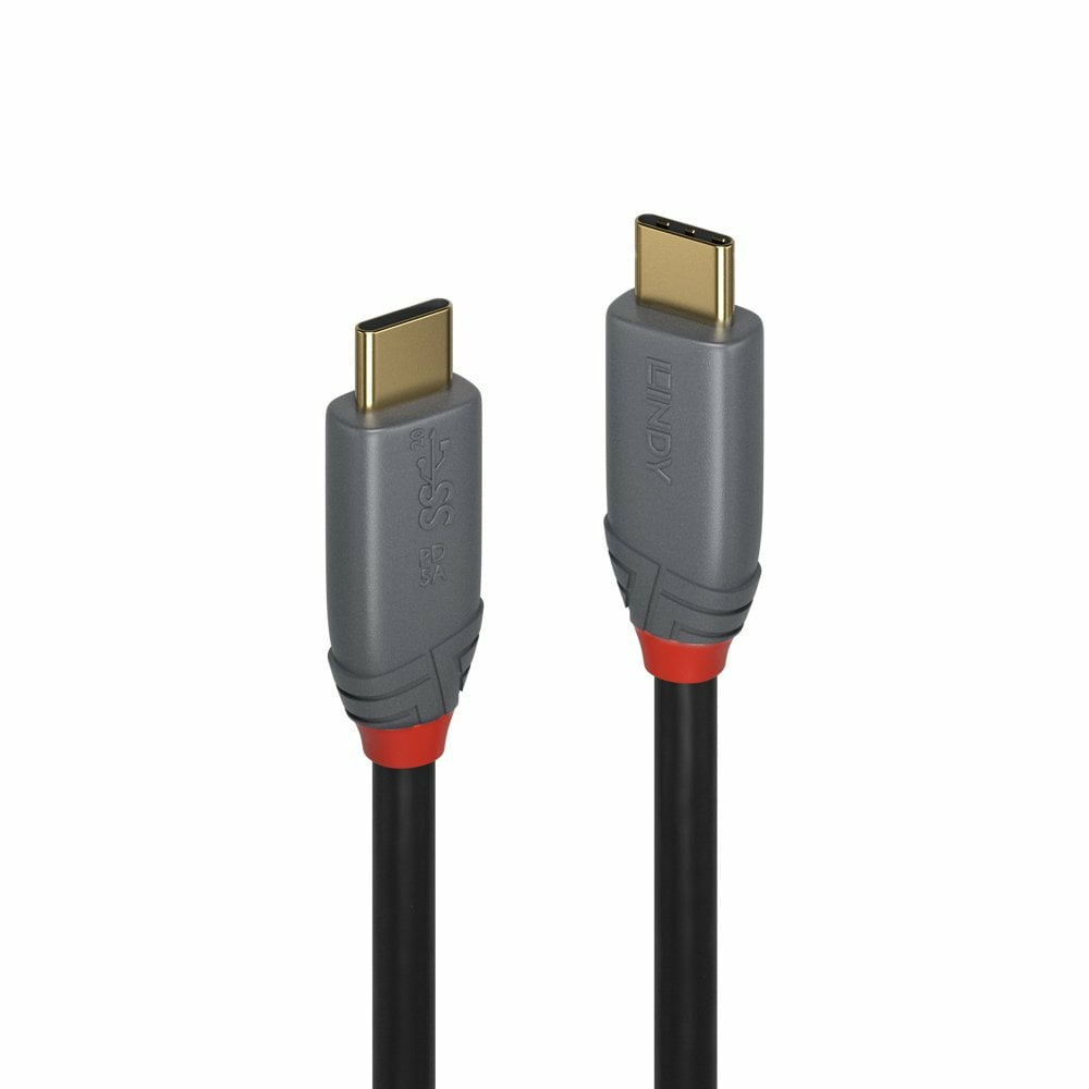 LINDY USB 3.2 Kabel Typ C/&shy;C 5A PD Anthra Line M/&shy;M 2m