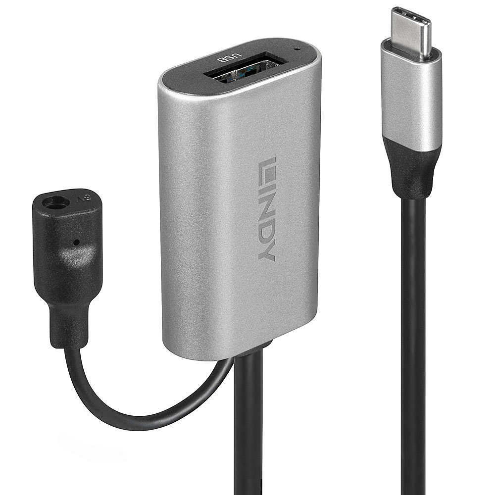 LINDY USB 3.1 Aktiv-Verlängerung Typ C/&shy;A M/&shy;F 5m