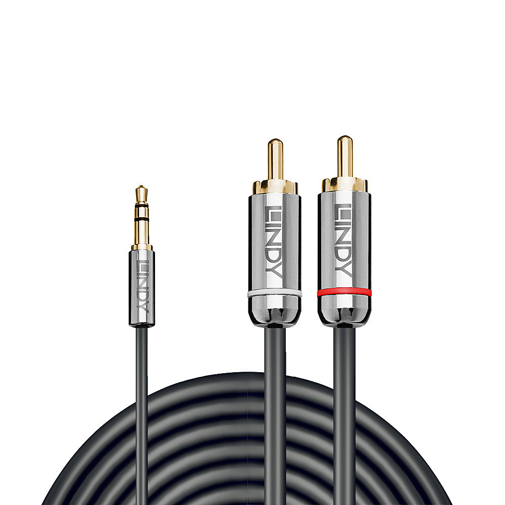 LINDY Audiokabel an Phono 3.5mm Cromo line 1m